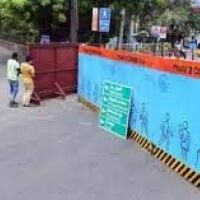 Major Traffic diversions for underground station construction for Chennai metro