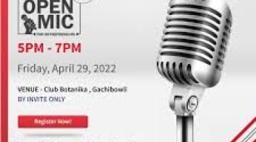 Open Mic to be held in Hyderabad on 4th May 